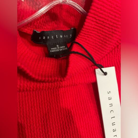 Sanctuary Women's Mini Dress Show Stopper Ribbed in Ruby Red- NWT-‎ Small - Picture 9 of 14